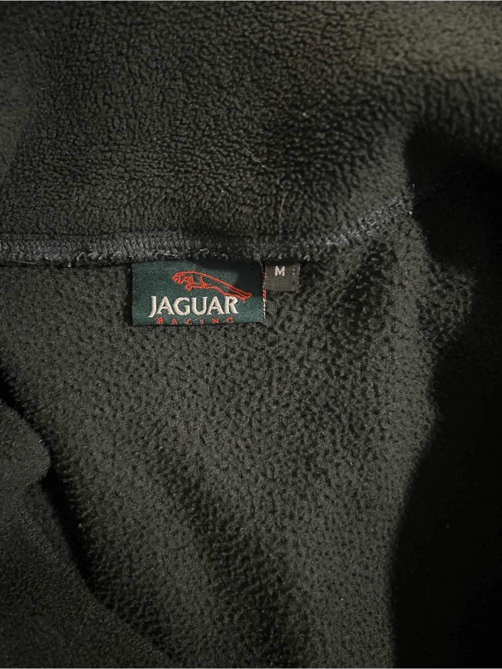 Jaguar Racing Fleece Jacket Y2K Men’s M British Green Full Zip Motorsport F1